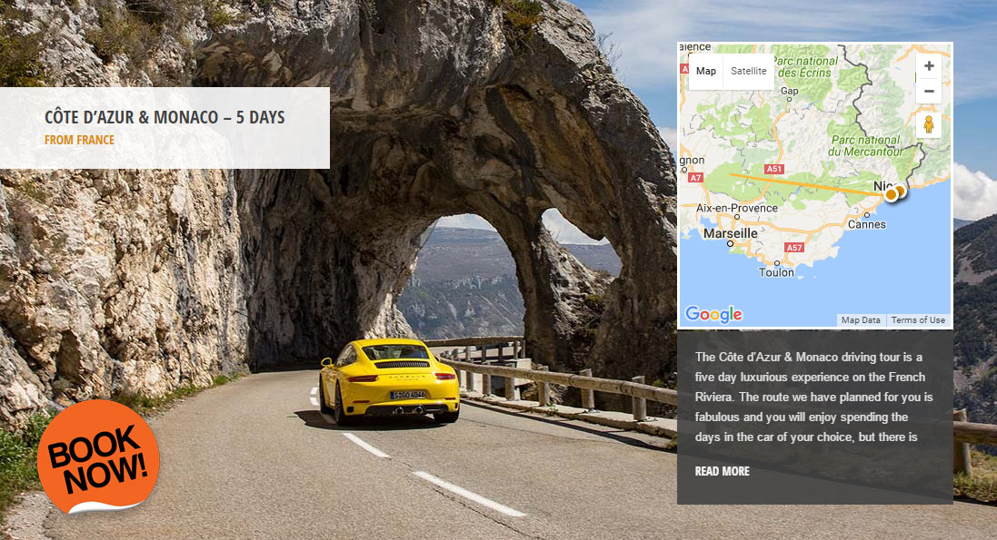 Supercar Hire Monaco - Monaco Grand Prix Driving Tour Package