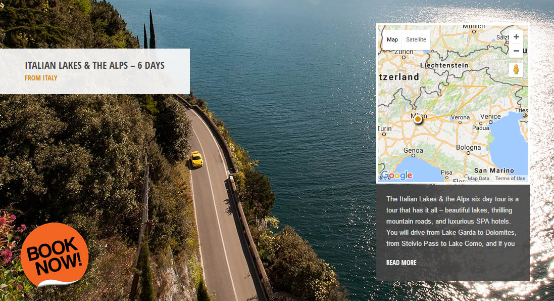 Italian Lakes & the Alps - Luxury supercar driving holiday in Italy