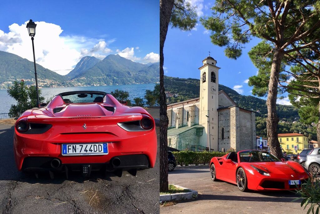 Ferrari 488 Spider Italian Lake