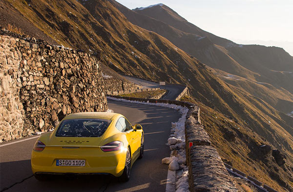 Stelvio Pass Italy Porsche 981 Cayman GTS