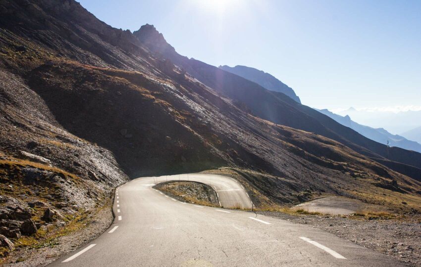 Col du Galibier hairpin bend