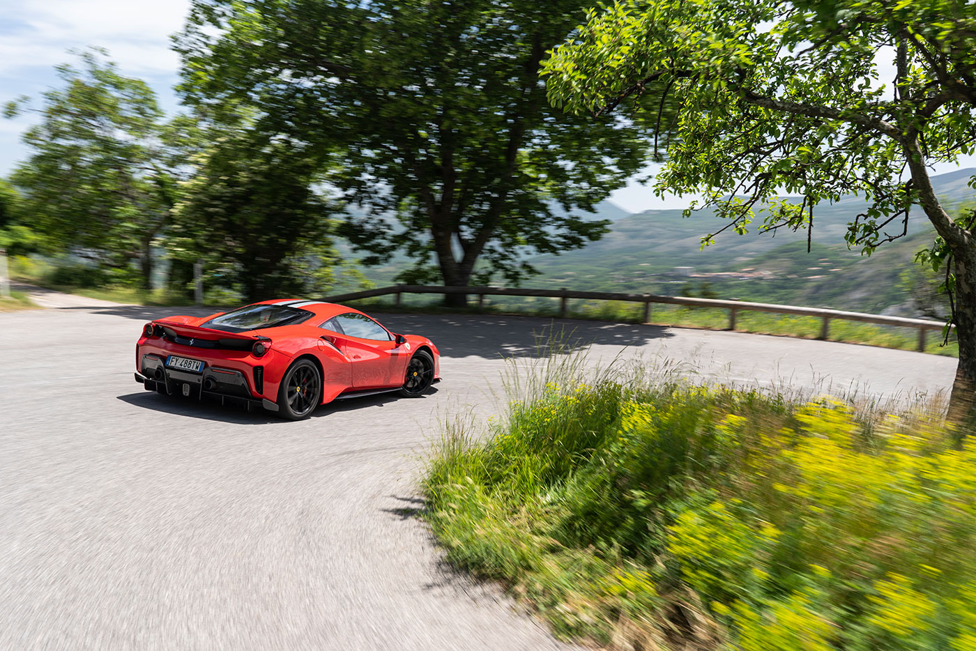 Ferrari 488 Pista rental Europe