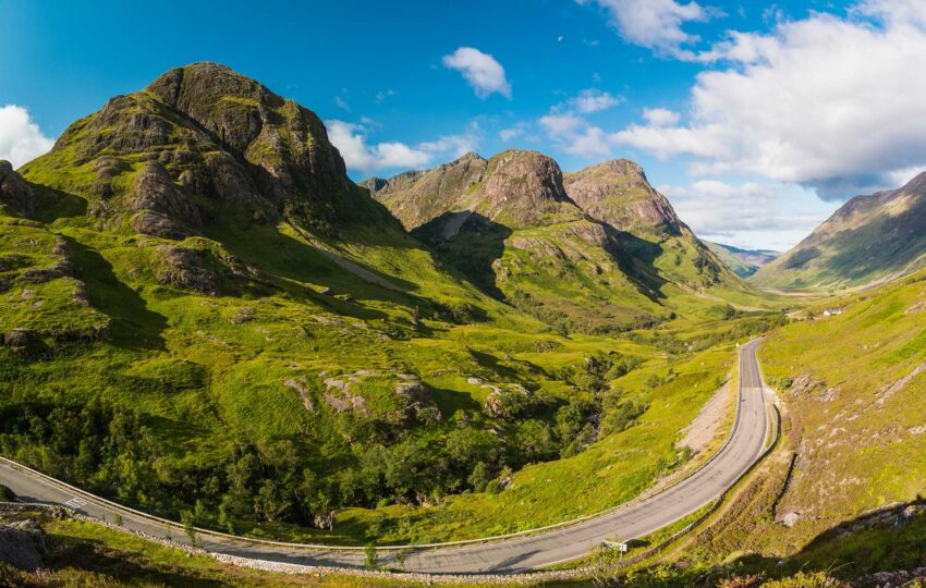 Glencoe driving tour supercar