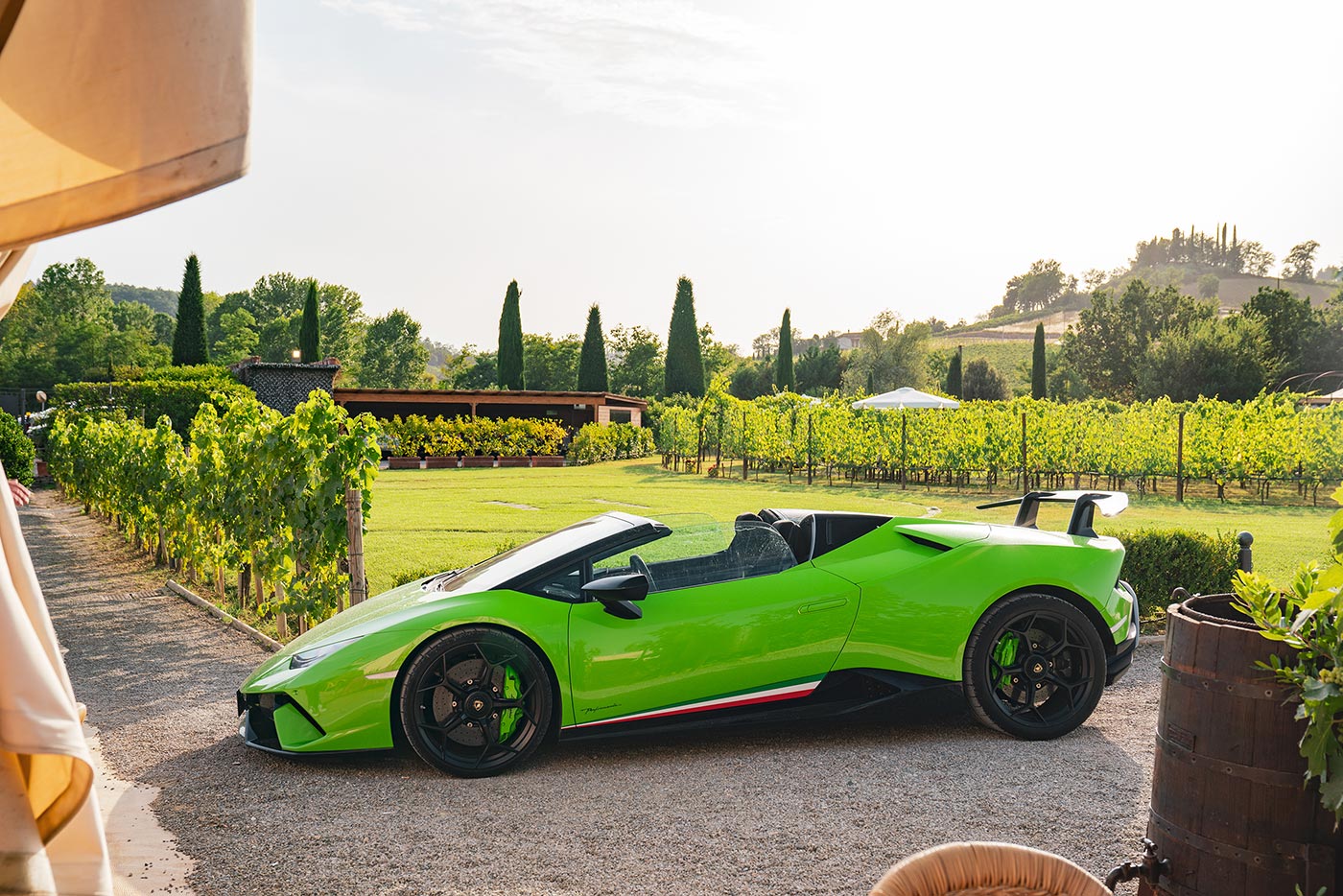 Lamborghini Huracan Performante Spyder green