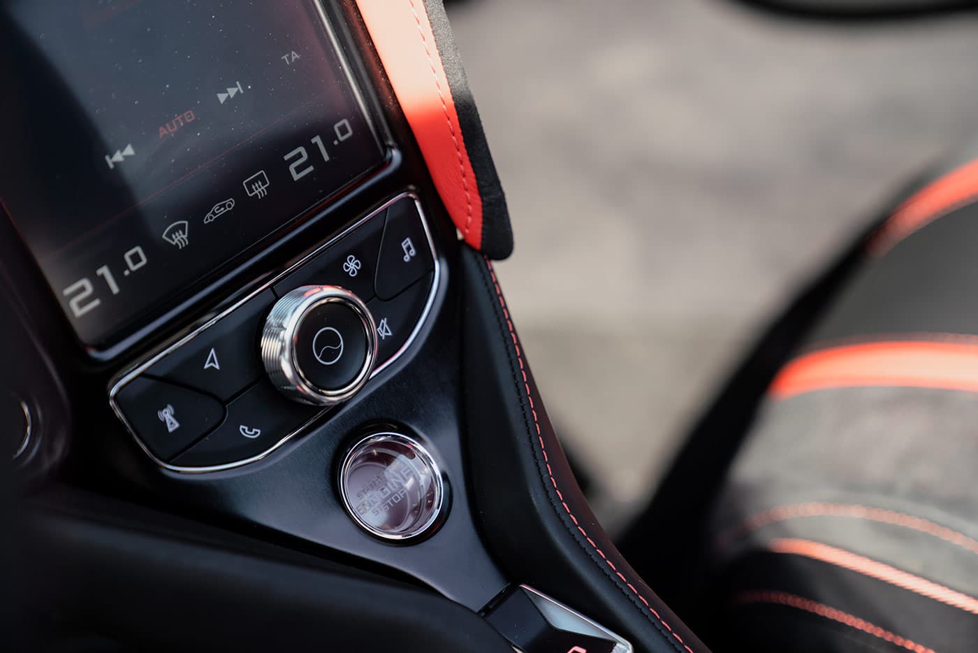 McLaren 720S Spider start button