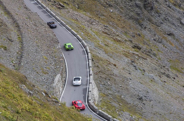 Stelvio Pass Jaguar F-TYPE