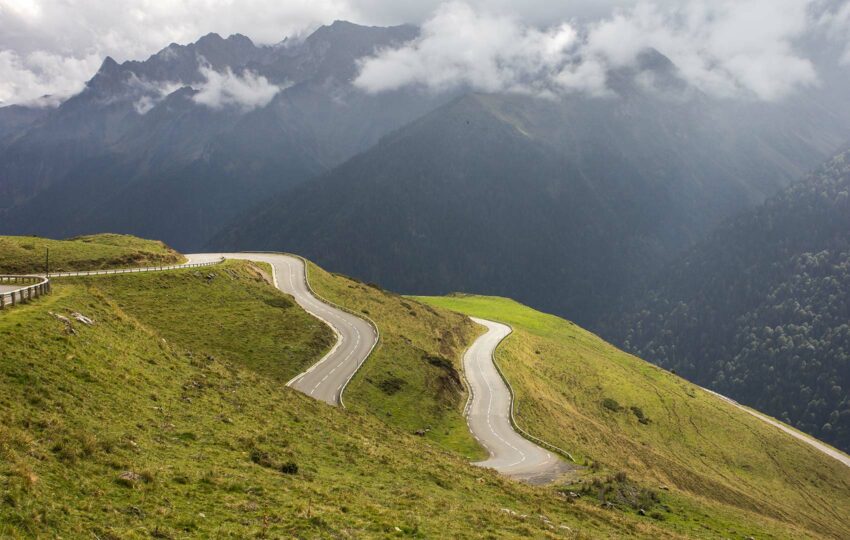 Superbagneres road Pyrenees