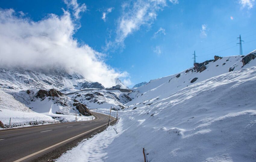 Swiss Alps winter supercar experience