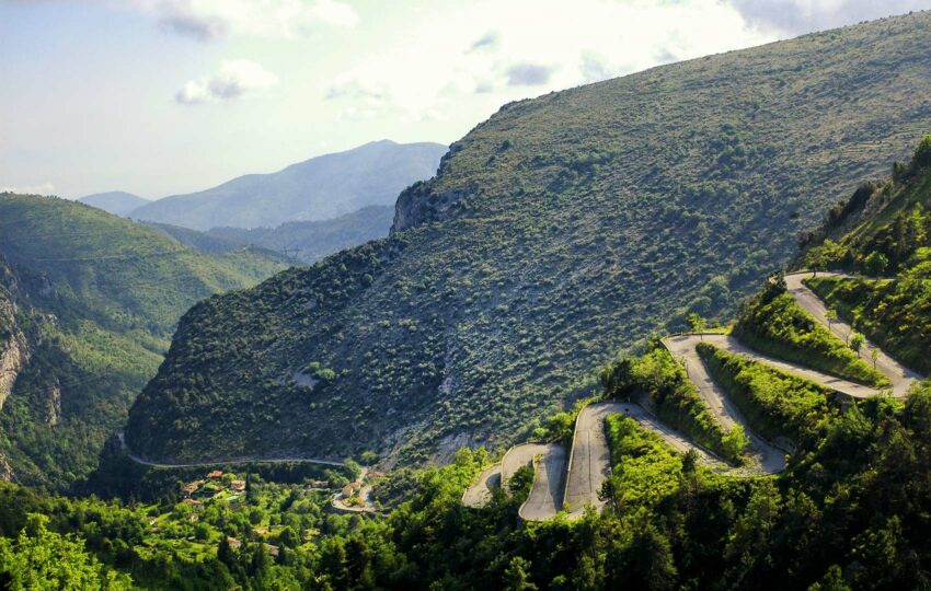 Twisty road South of France