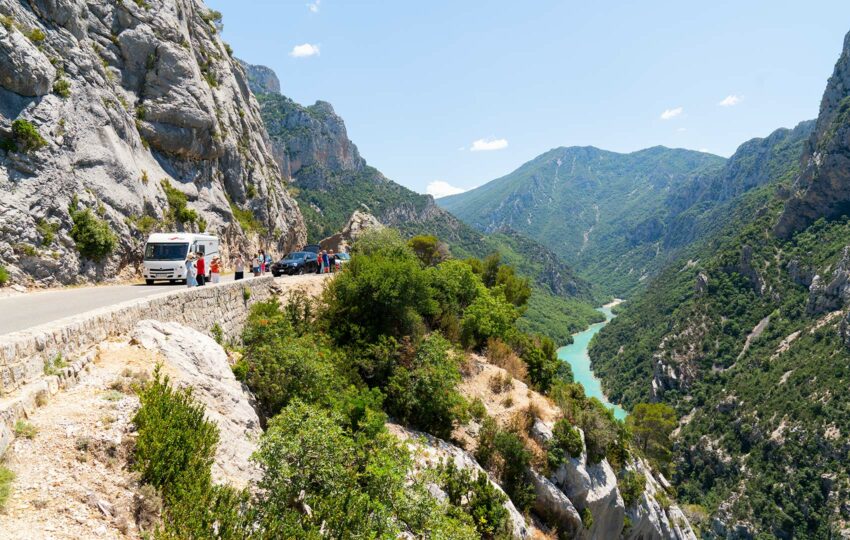 Verdon road canyon gorge