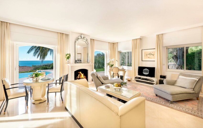 Villa Cap d'Ail Monaco living room